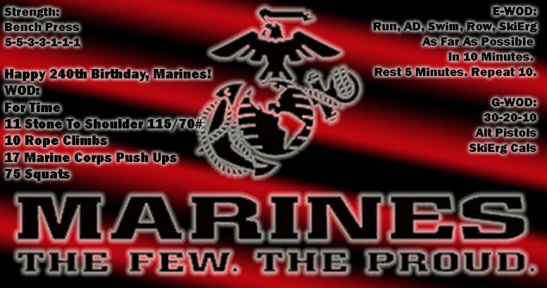Marine Bday WOD 240